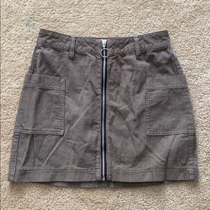 Pacsun Olive Mini Skirt NWOT